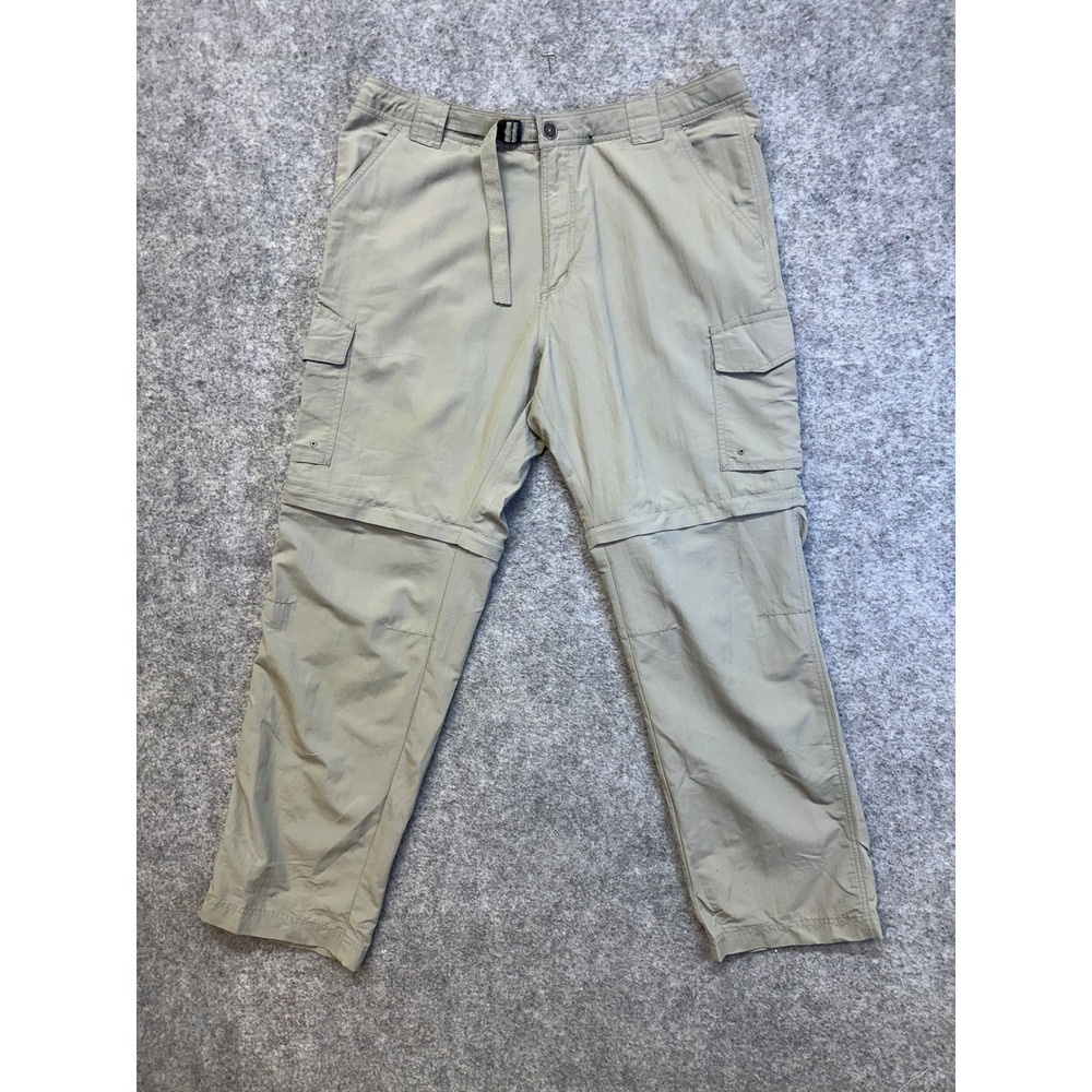 Pacific Trail Convertible Cargo Pants Mens 38x32 Khaki Zip Off Hiking